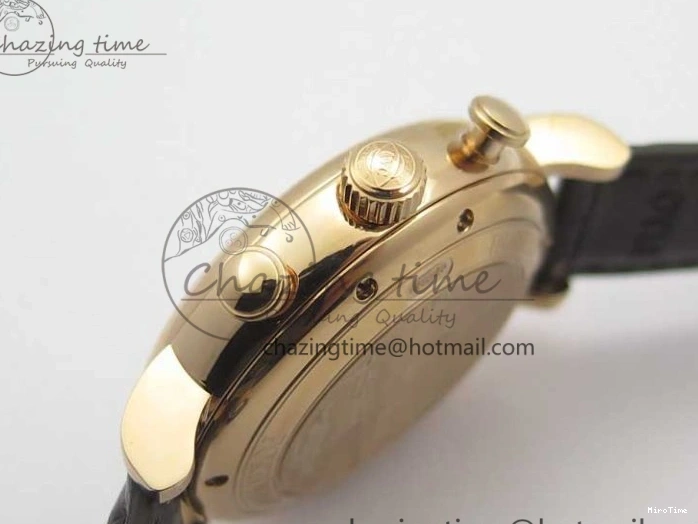 MIROTIME 0220 Efficient Portofino Chrono RG ZF 1:1 Best Edition White Dial on Brown Leather Strap A 7151